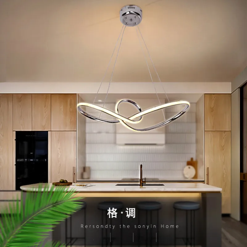 Restaurant lamp pendant modern minimalist led creative personality art dining room clothing store simple European | Лампы и освещение