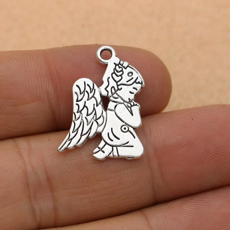 Посеребренные тибетские Подвески KJjewel с изображением сказочного ангела подвески