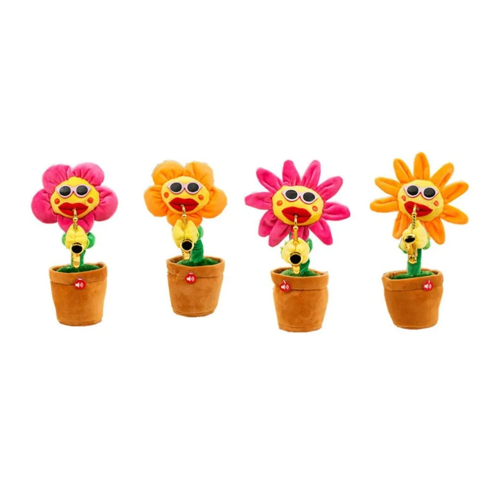 Пение Танцы саксофон игрушка-Подсолнечник Bluetooth зарядное устройство usb игрушка |