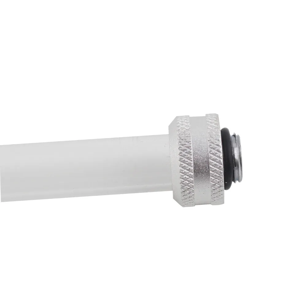 

2pcs OD14MM EV-HTJ-L14 hand compression fittings nozzle G1/4 thread suit ID10MM OD14MM PETG tubing water cooling