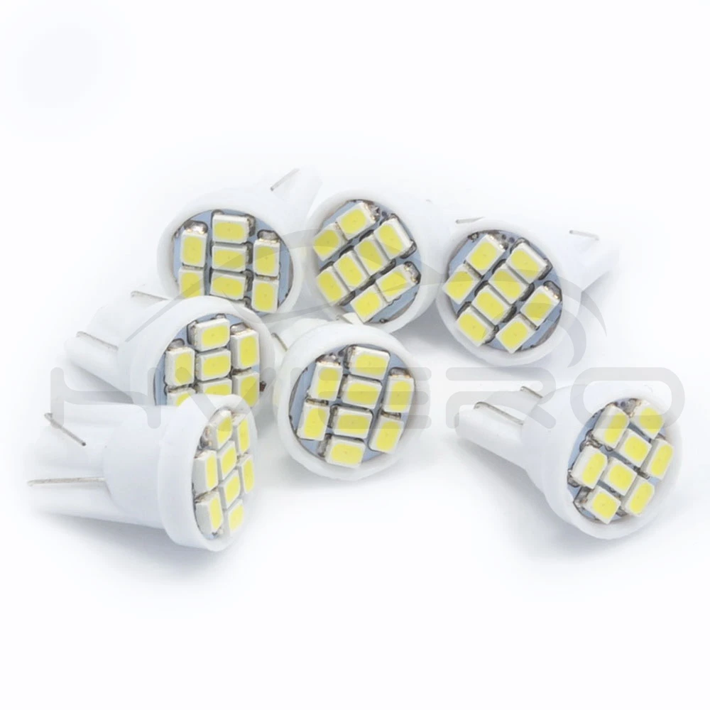 10X автомобильный Led T10 W5W 168 147 152 светильник номерного знака Лампа для багажника