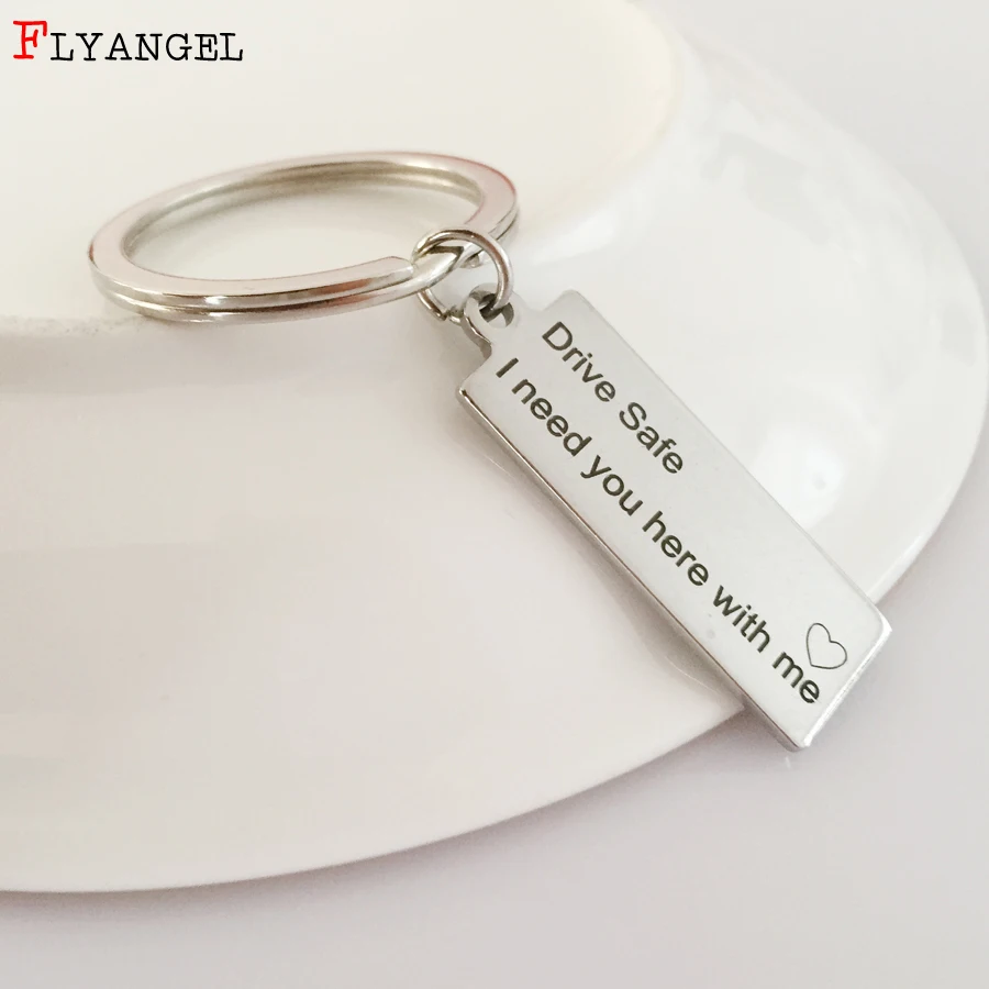 Customied Fashion брелок с гравировкой Драйв Сейф мне нужно вы здесь со мной для пар