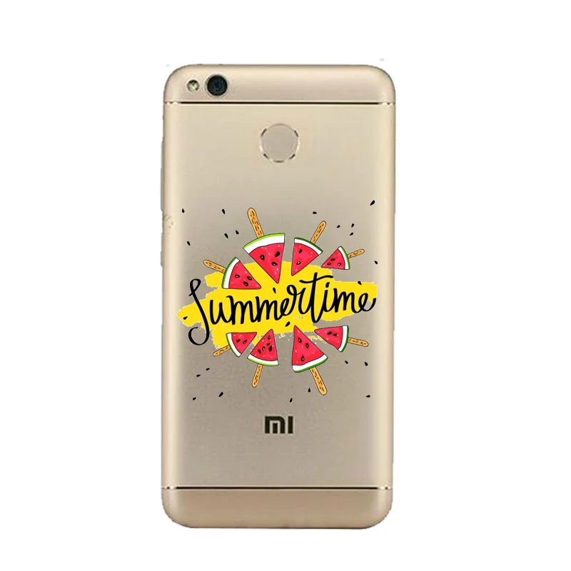 Мягкий прозрачный чехол из ТПУ С Рисунком Слона для телефона xiaomi redmi 4x 4a note5a note4x 5S