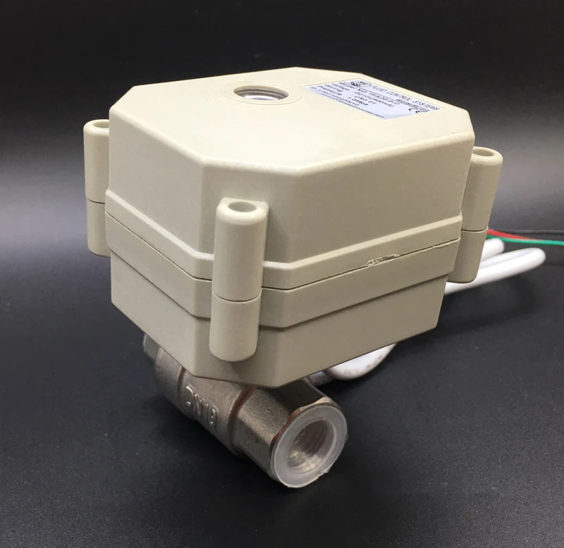 TFM10-S2-C, 0-5V 0-10V или 4-20mA редукционный клапан питания DC12V, DC24V 2 Way из нержавеющей стали 3/8 ''DN10