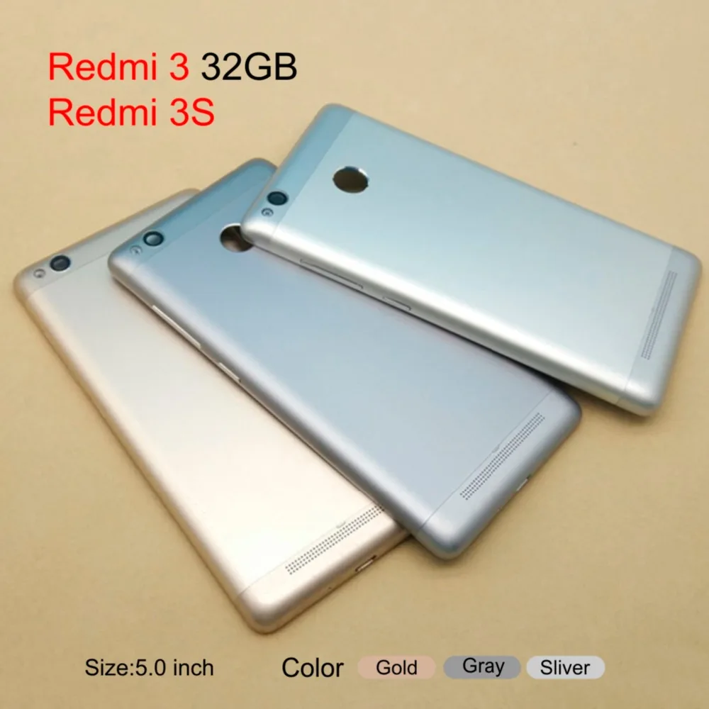 Для Redmi 3 Pro Корпус для Xiaomi Redmi 3S 3 Pro 3Pro металлический аккумулятор задняя крышка для мобильного телефона запасные части чехол