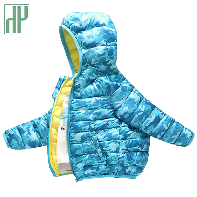 HH kids/хлопковая куртка пуховик пальто с капюшоном Верхняя одежда камуфляжным
