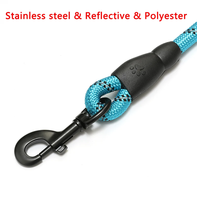 DRESSPET высококачественный поводок для собак с двойной ручкой светоотражающий