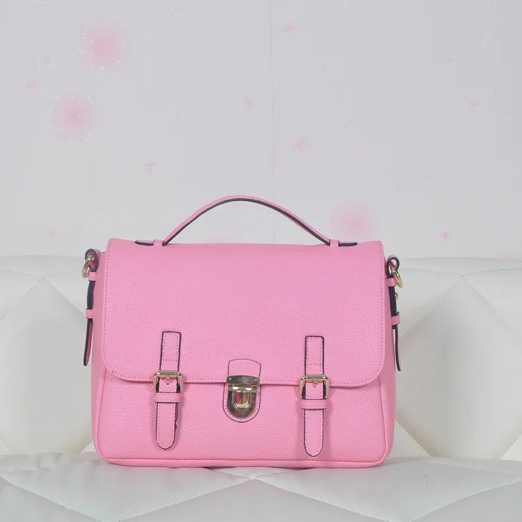 The new south Korean handbag in summer Leather shoulder aslant bag lady brand leather | Багаж и сумки