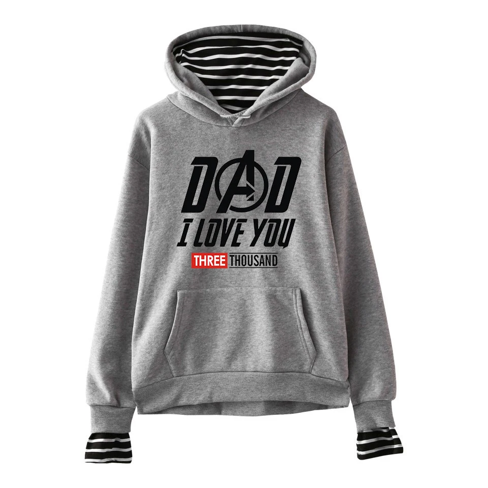 Свитер время печати I Love You 3000 толстовка из двух предметов с капюшоном для мужчин и