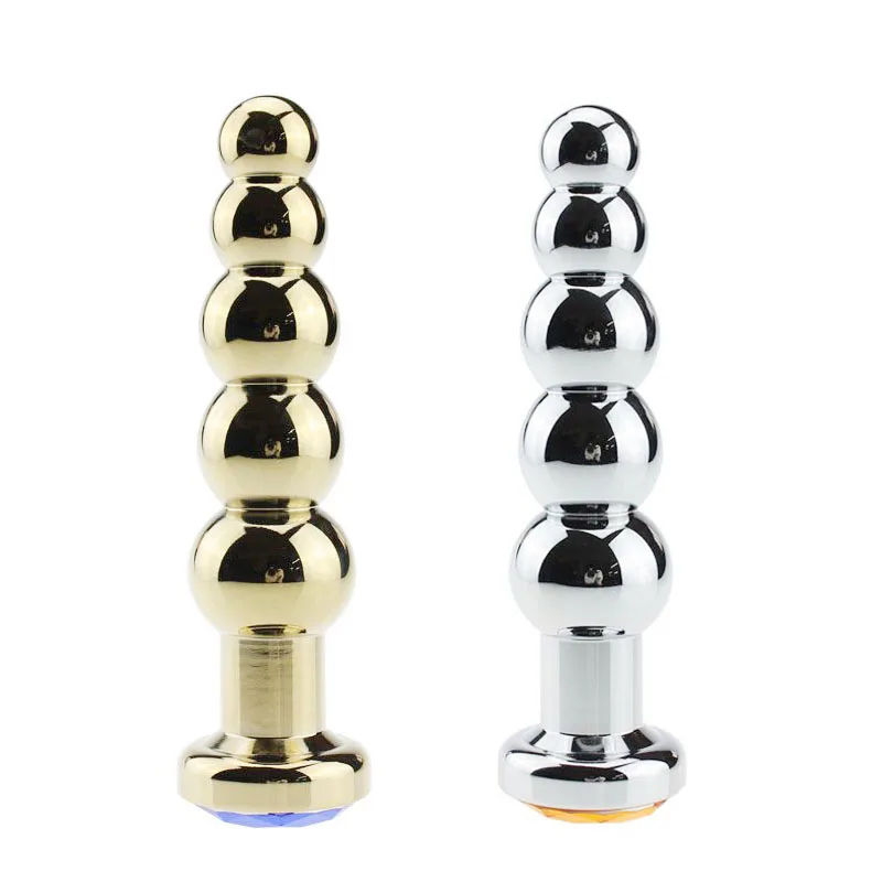 Металлические анальные бусины однотонная Анальная пробка фетиш из нержавеющей