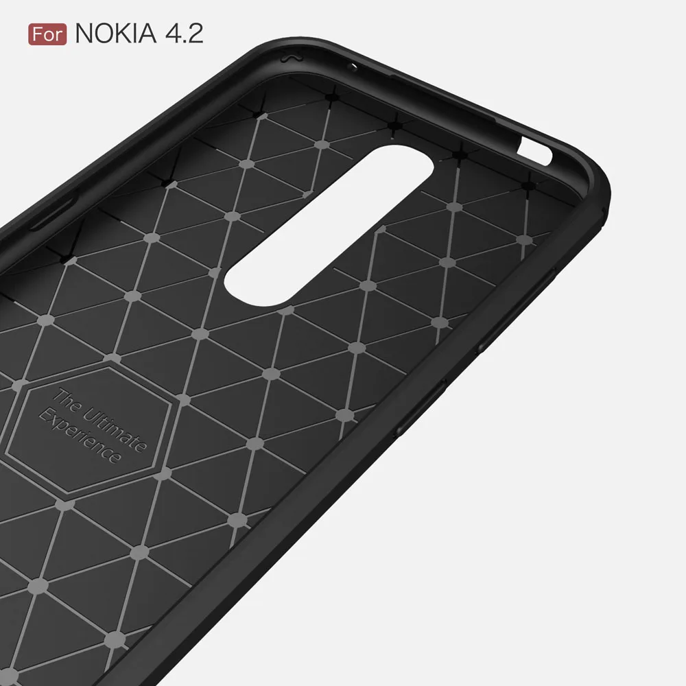 Чехол из углеволокна крышка 5.71For Nokia 4 2 чехол для 3 6 2019 мобильного телефона задней