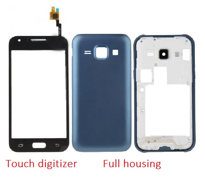 Для Samsung Galaxy J1 SM J100 J100F Корпус Передняя рамка корпуса камеры стекло + крышка