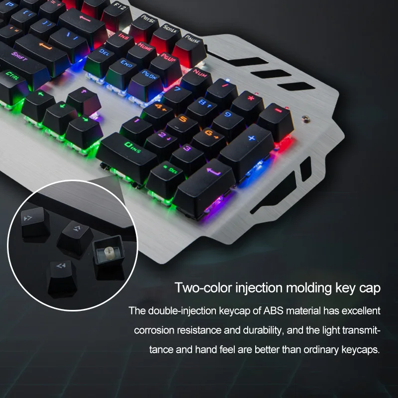 PK900 Механическая игровая клавиатура механика USB Проводная Эргономика RGB