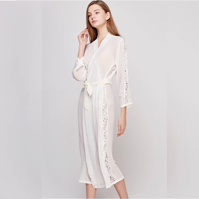 Халат кимоно Женский длинный 21 309|women long silk robe|kimono robesilk robe |