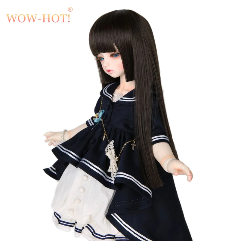 WOWHOT 1/4 Bjd SD кукольные парики для кукол высокая температура проволока длинные прямые синтетические 1/6 1/3 Масштаб Кукольный парик для кукол аксессуары