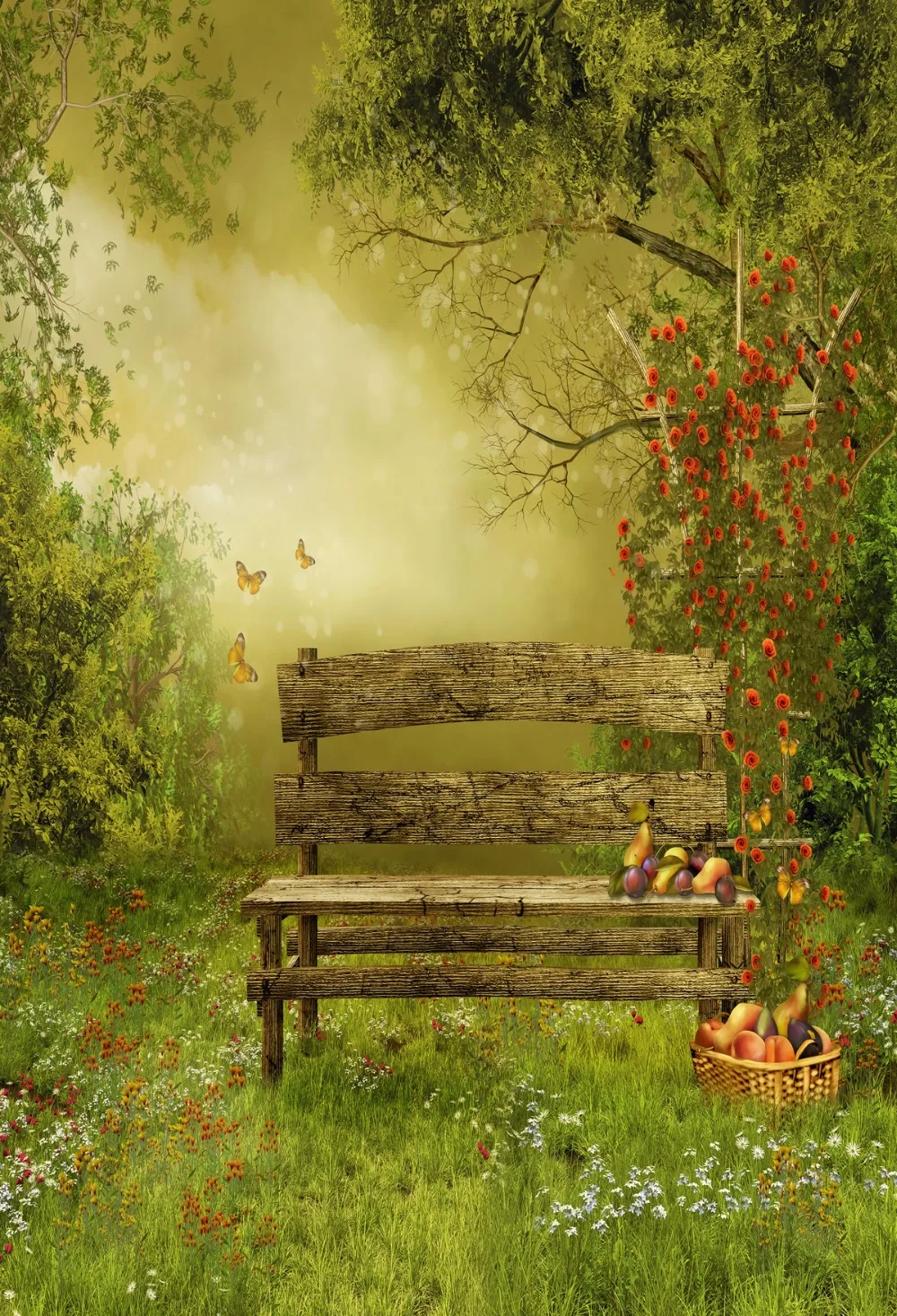 Винилбдс открытый лес фотофоны окрашенные Фото фоны сломанный деревянный стул