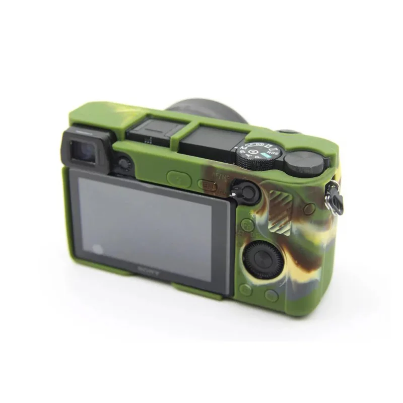 Резиновый силиконовый мягкий чехол для камеры Сумка Sony Alpha A6300 ILCE 6300 A6400 защитный