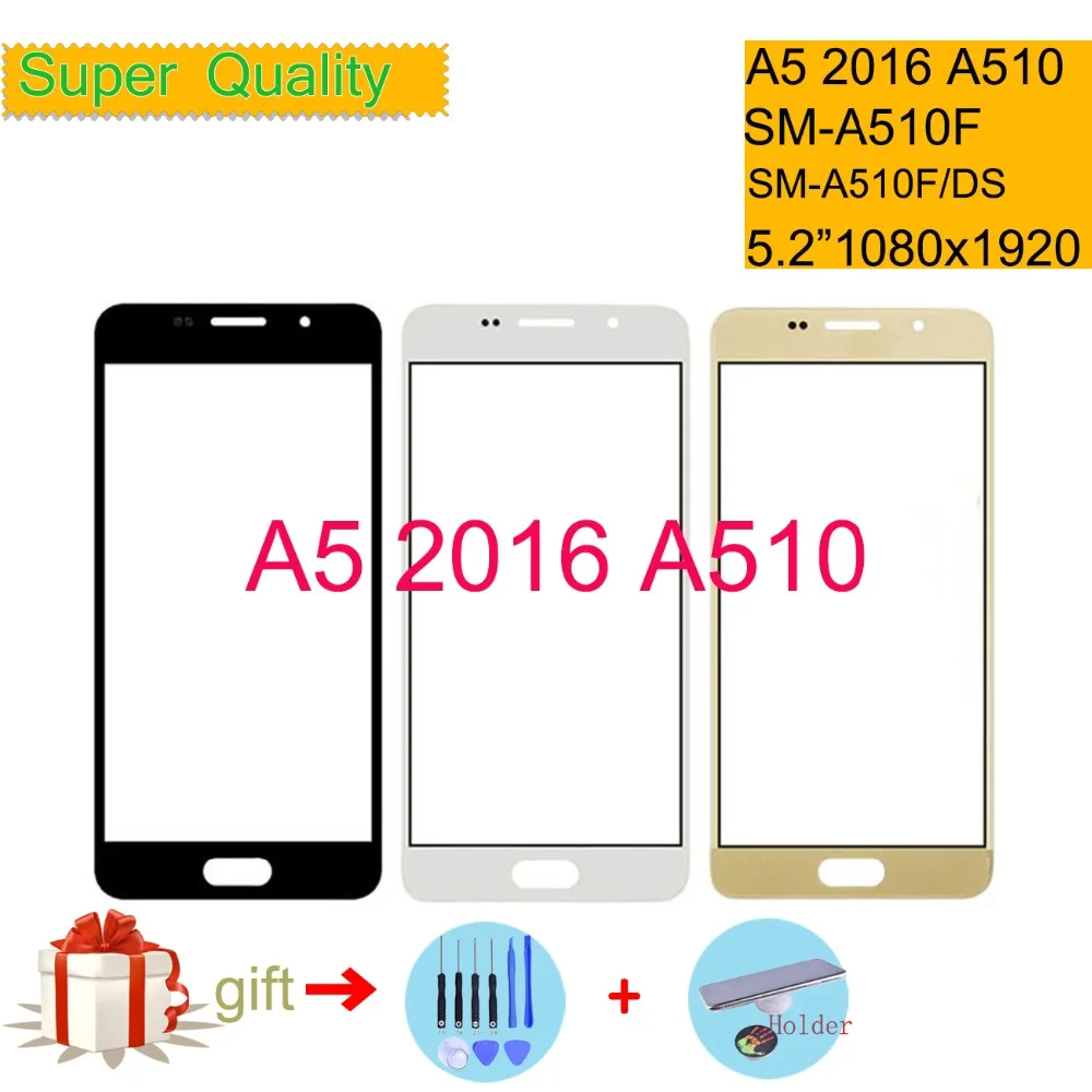 Для Samsung Galaxy A5 2016 A510 SM A510F A510F/DS сенсорный экран передняя стеклянная панель внешнее