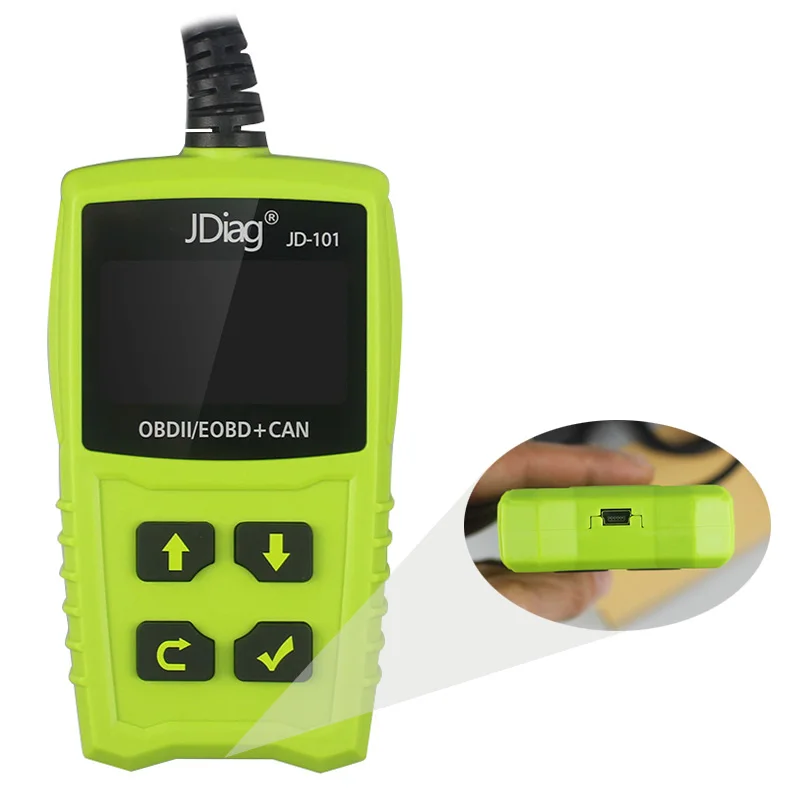 Новый JDiag JD101 сканер кодов для OBDII/EOBD JD-101 автоматический диагностический лучше чем