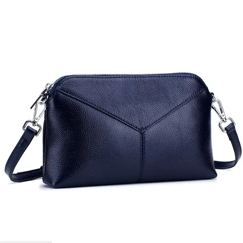 ABL-6158 Navy Blue Сумки San maries модные сумки через плечо для Для женщин девочек клатч сумка на плечо из натуральной кожи Курьерские сумки - Цвет: ABL-6158 Navy Blue