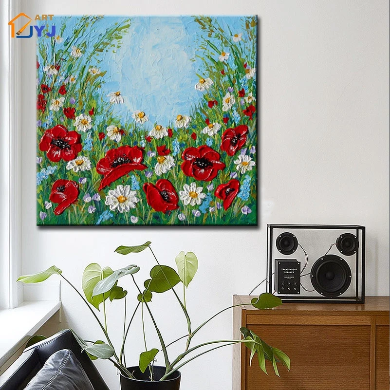 Текстурированная настоящая ручная роспись современная абстрактная картина