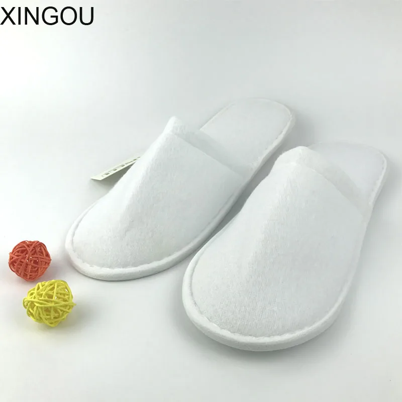 5 пар распродажа домашние тапочки однотонные Нескользящие Домашние хлопковые