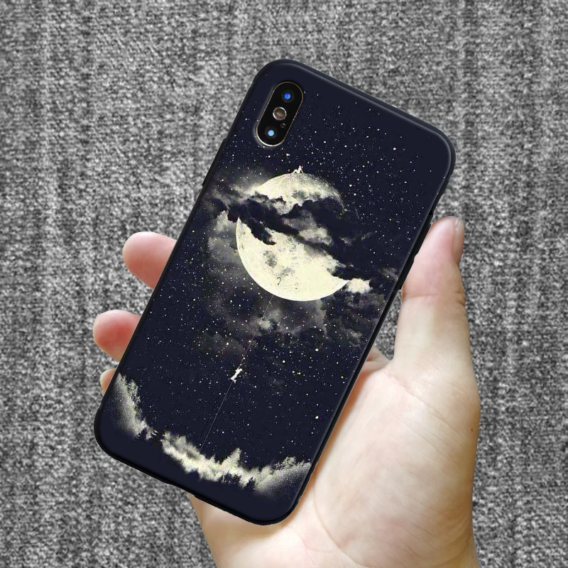 Модный силиконовый чехол с узором для iPhone 11 pro 7 6 6S 8 Plus X 5 S 5S SE XS Max XR матовый