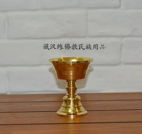 Держатель лампы Ghee на день рождения подсвечник тибетская медная масляная лампа