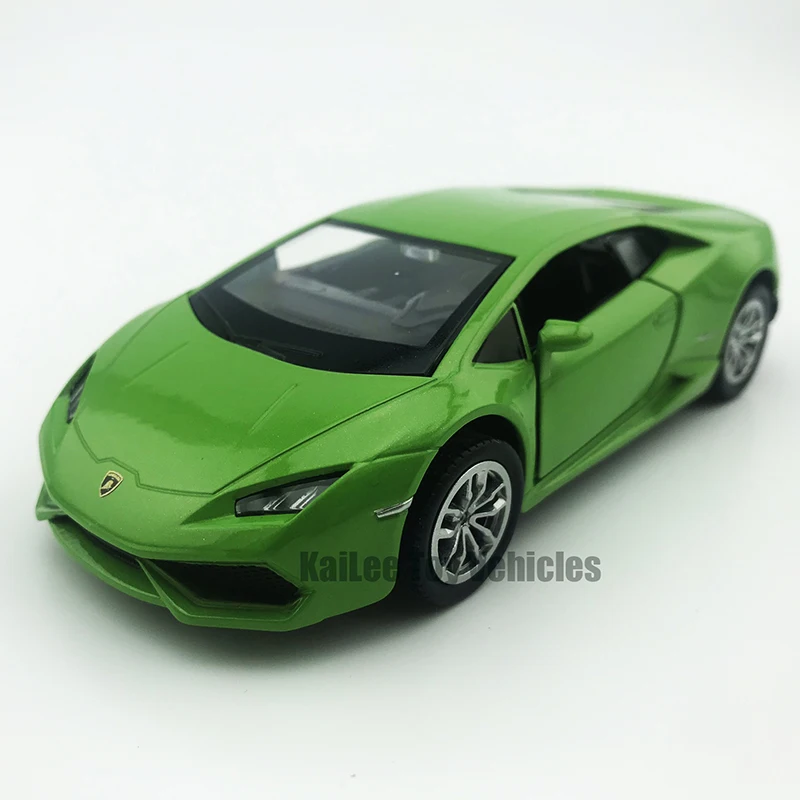 1:34 LP610 зеленый масштаб сплава автомобиля отступить литья под давлением модель