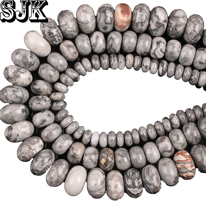 Бусины-разделители из натурального камня камни Пикассо бусины Abacus 4 6 8 мм ручная