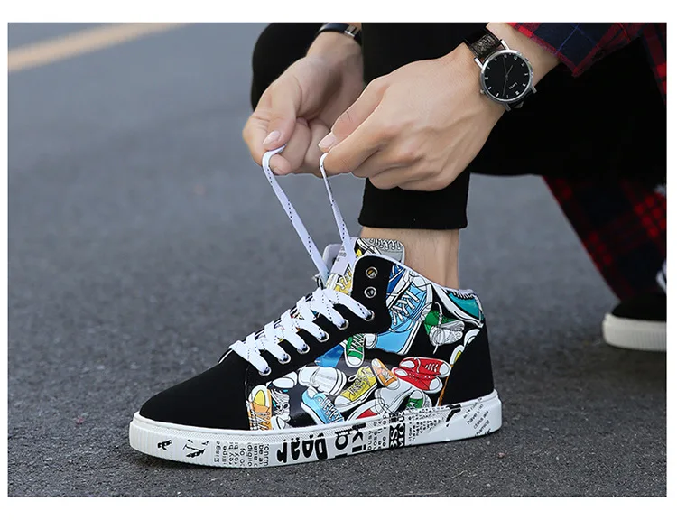 Сезон осень-зима; модная обувь на плоской подошве для студентов; повседневная мужская обувь