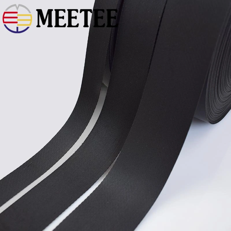 5 ярдов Meetee 2/2.5/3.2/3.8/5 см черная лента для ошейника собаки ремешок шитья сделай сам