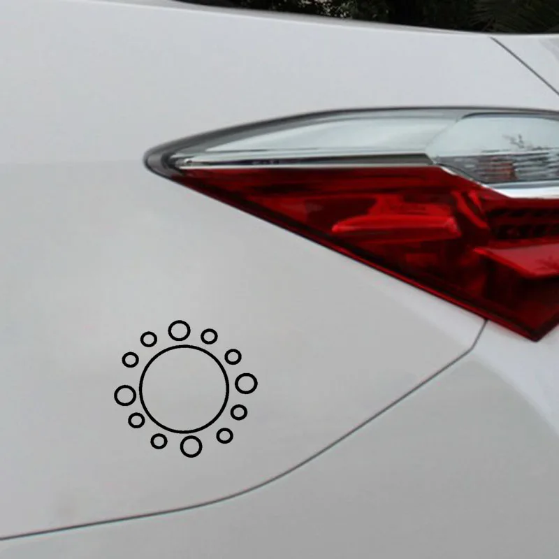 

YJZT 14.2CM*14.2CM Nifty Dazzling Caricature Sun Artistic Delicate Vinyl Decal Car Sticker Black/Silver C19-1603