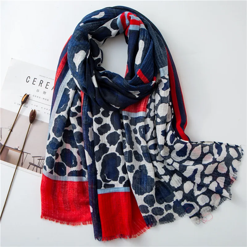 

yishine 2019 Fashion Summer Seaside Shawls Leopard Prints Scarf Shawls for Women Girl Wraps Scarves Beach Holiday Shawl