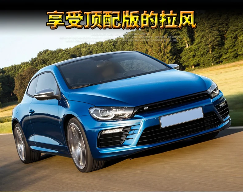 Автомобильный стайлинг фары для Scirocco 2009-14 светодиодный фар для Scirocco налобный фонарь светодиодный фары дневного света светодиодный DRL Bi-ксеноновых фар, Высокопрочная конструкция
