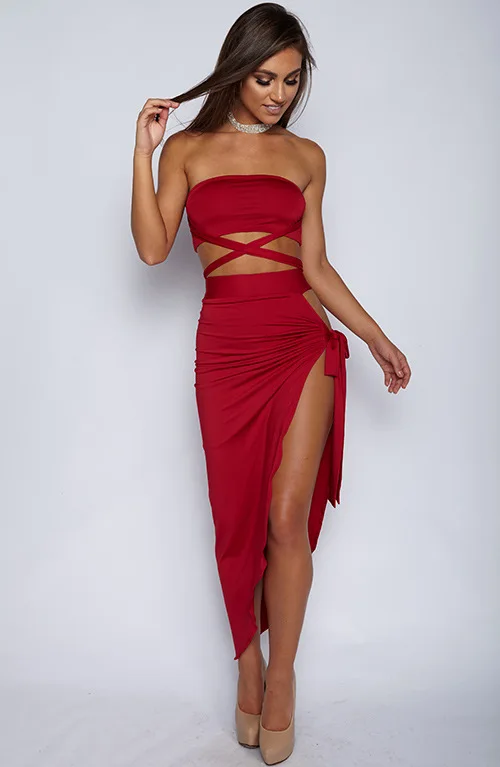 Ronghe Для женщин Длинная юбка Наборы для ухода за кожей пикантные крест