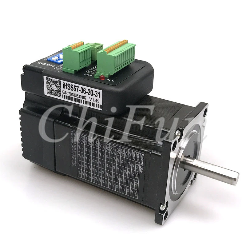 

JMC iHSS57-36-20-31 NEMA23 2Nm 36V DC Встроенный шаговый серводвигатель