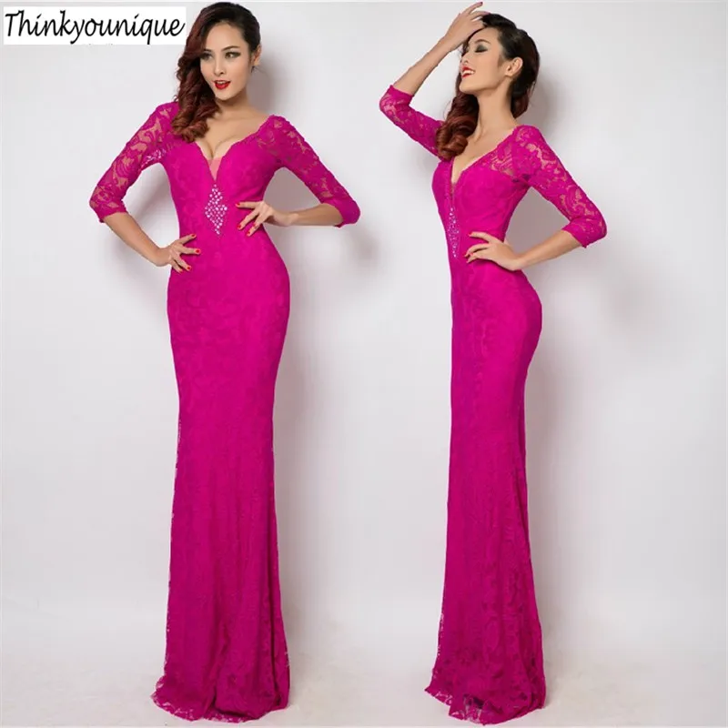 Длинные вечерние платья с v образным вырезом и рисунком Robe de soiree Abiti da sera vestido casamento