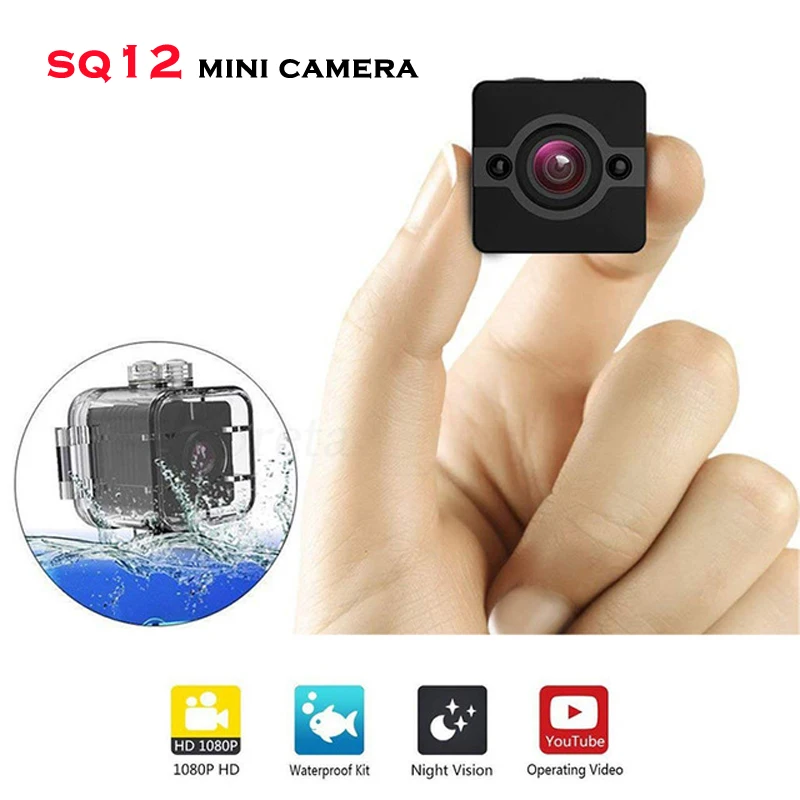 SQ 12 Smart 1080p HD маленькая секретная микро мини-камера, видеокамера ночного видения, беспроводная микро камера, Миниатюрный видеорегистратор, миниатюрный корпус DV