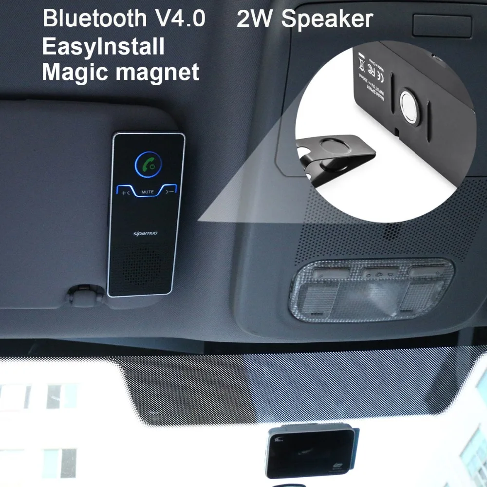 Siparnuo громкая связь громкой связи Bluetooth Car Kit козырек от солнца автомобиля с