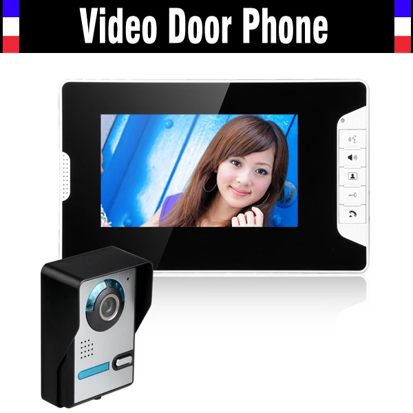 

7 Inch Video Door Phone Intercom System Video Doorbell Doorphone Kit IR Night Vision Waterproof Outdoor Camera for villa
