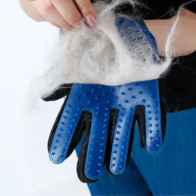 YVYOO Pet Dog Hair Brush Comb Glove For Cleaning Massage Animal Cat Grooming Supply C06 |