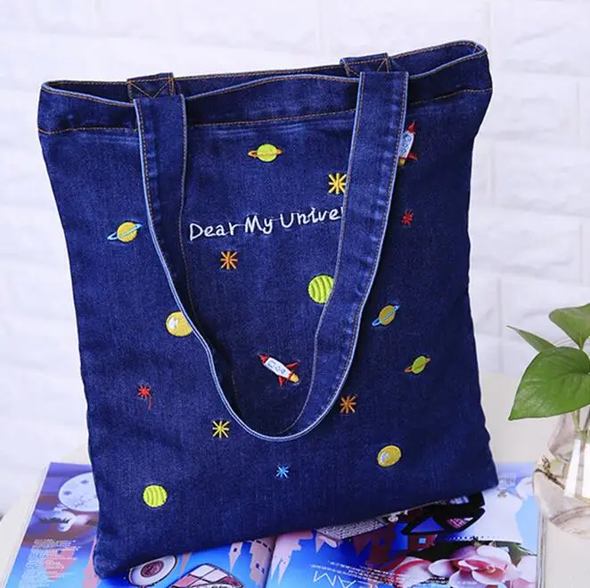 072617 newhotstacy сумка женская мода на одно плечо тоут джинсовая сумка|jeans bag|bag fashion womenbag