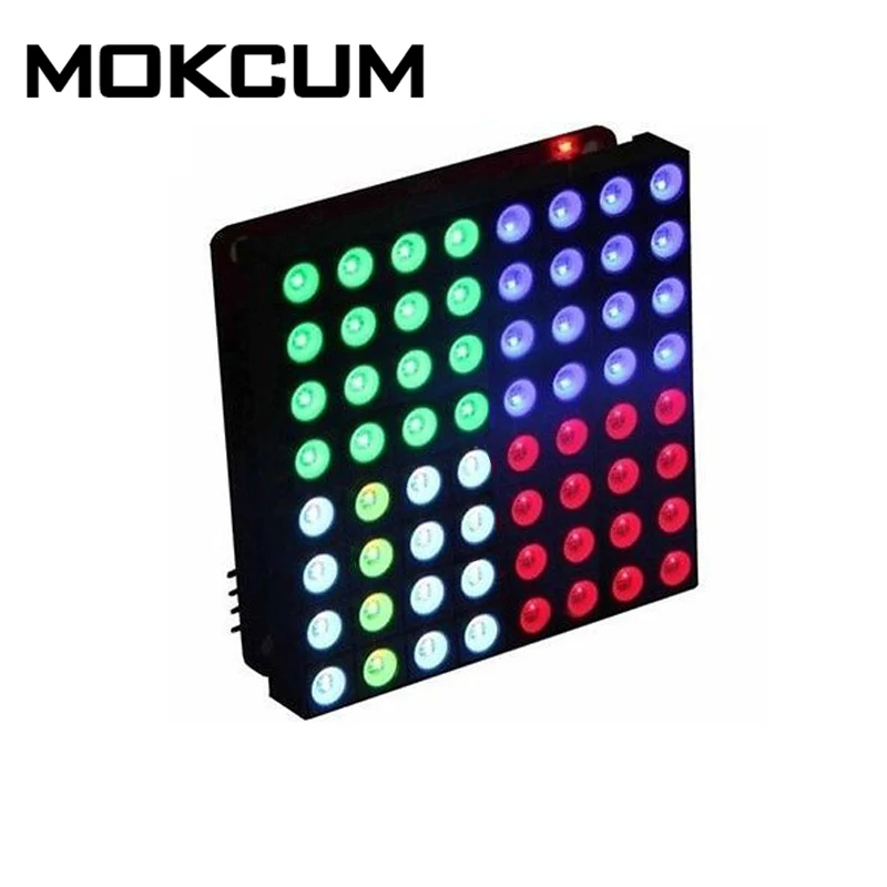 5 мм анод 8x8 квадратная матрица цветной RGB светодиодный модуль дисплея общий