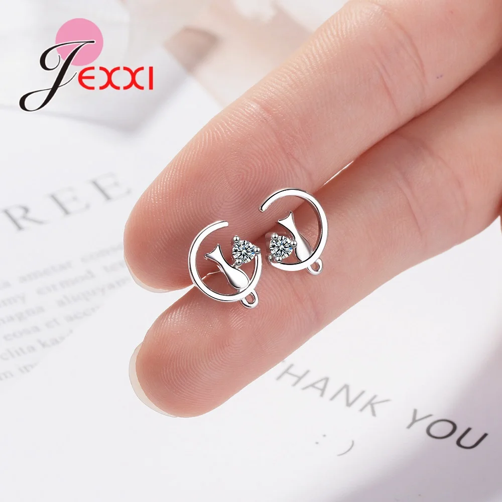 

New Arrival Women Charm Statement 925 Sterling Silver Earring Sets Nice Cute Design Fashion Earrings For Wedding Party Jewelry