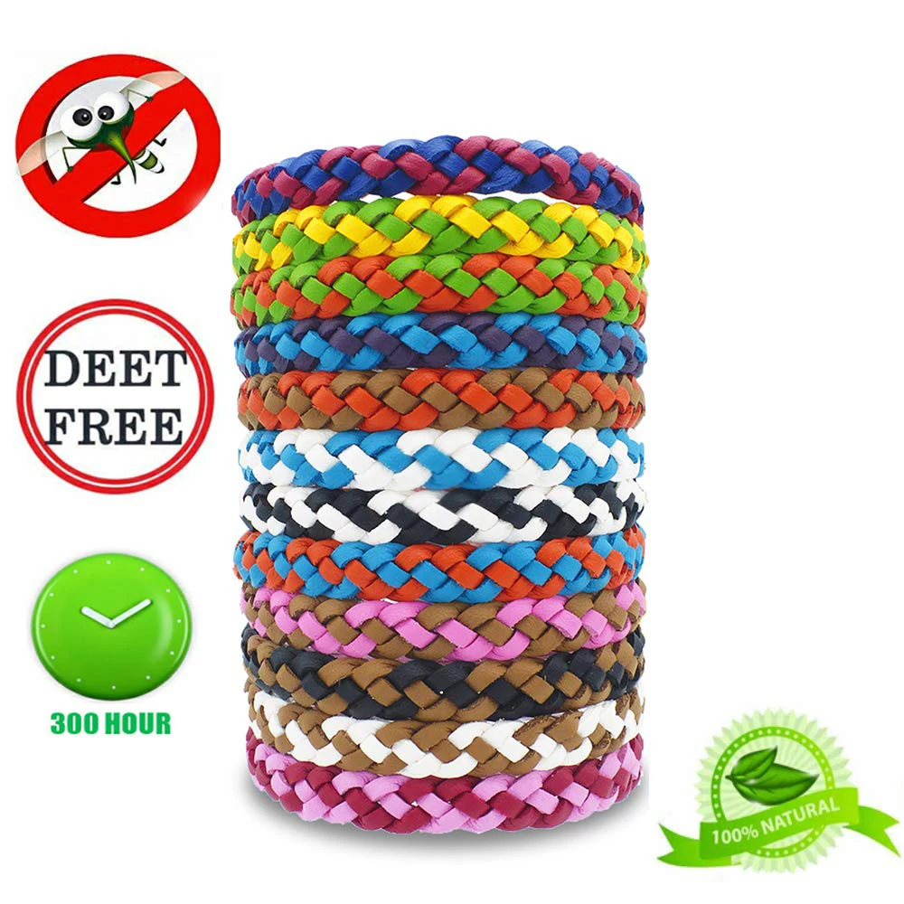 3 шт. комаров браслет-натуральный для взрослых и детей водонепроницаемые