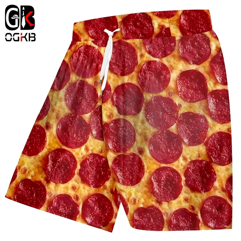 OGKB повседневные шорты горячая новинка эластичная резинка на талии пищевая