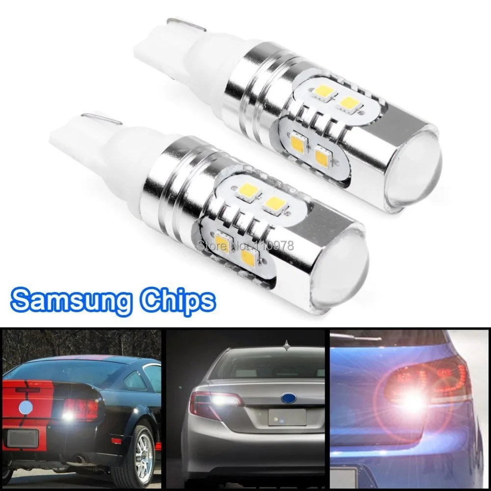 

2pcs 6000K White 921 T10 T15 SAMSUNG 2323 SMD Chip LED Backup Reverse Light Bulb Car SUV Pickup Truck Same Bright As Cree Chip