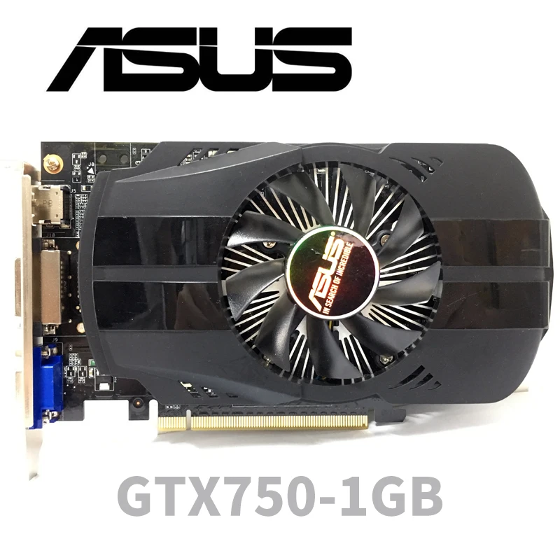 Asus GTX-750-FML-1GB GTX750 1 ГБ D5 DDR5 128 бит ПК настольные графические карты PCI Express 3 0