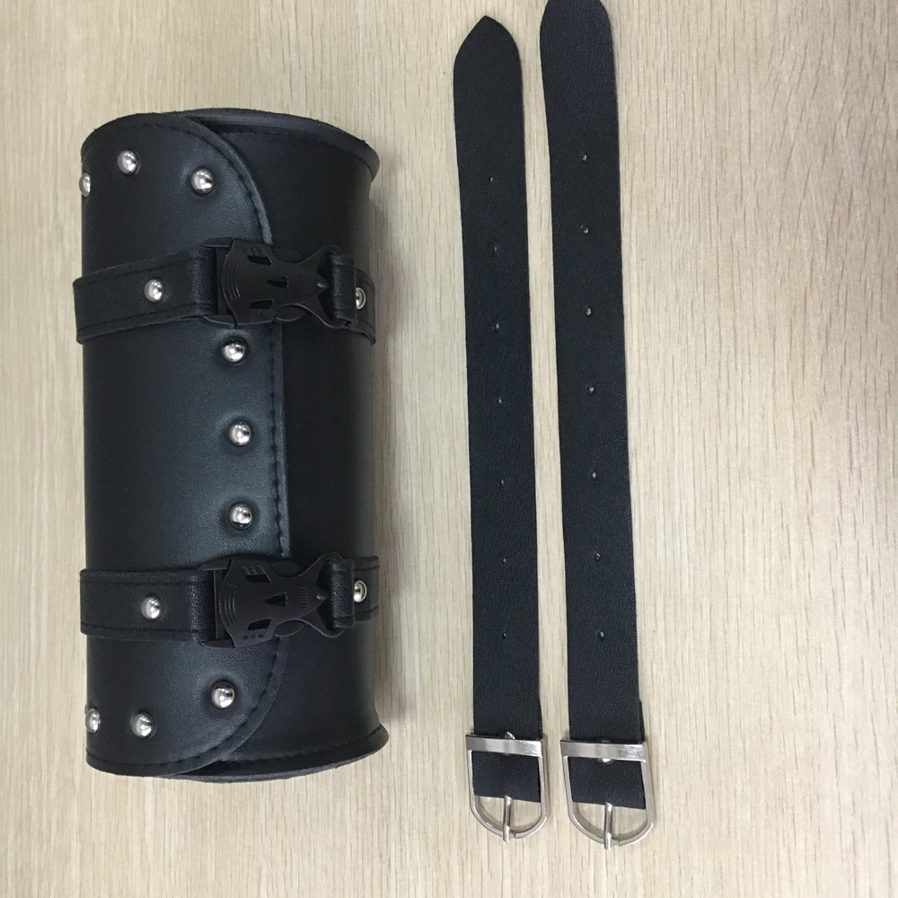 Рулонная сумка для мотоцикла скутера передняя или боковая круглая форма